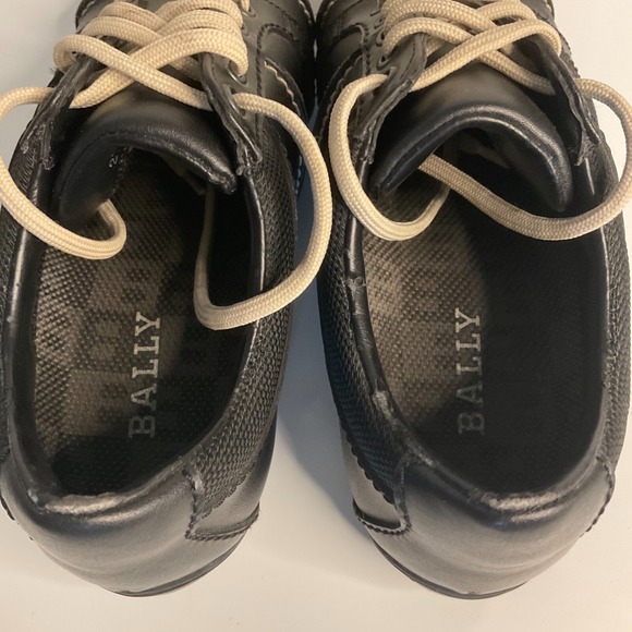 Bally Golf Shoes Shoes 27902 Black Leather Red/White Stitching Women's 7.5 - Picture 15 of 16